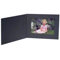 

Collectors Gallery Contemporary Portrait Folder Frame without Foil Border for 8x6" Print, Landscape Format, 25Pack, Black