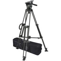 

Miller ArrowX 5 Fluid Head with Sprinter II 1-Stage Aluminum Alloy Tripod System, Includes Mid-Level Spreader, Telescopic Pan Handle with Clamp and Softcase