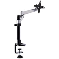 

Mount-It! MI-33116 Single Monitor Dual Arm Articulating LCD Desk Mount with Clamp Base, Silver