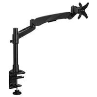 

Mount-It! MI-35111B Height Adjustable Single Monitor Articulating LCD Desk Mount with Grommet Base, Black