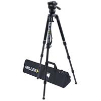 

Miller CX2 Fluid Head with Solo 75 3 Stage Carbon Fiber Tripod System, 18 lbs Head Capacity