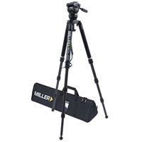 

Miller CX6 Fluid Head with Solo 75 3-Stage Carbon Fiber Tripod System, 27 lbs Head Capacity