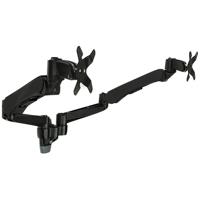 

Mount-It! MI-45114B Height Adjustable Dual Arm Articulating Computer Monitor Desk Mount with Wall Mount Base, Black