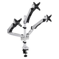 

Mount-It! MI-55111 Height Adjustable Triple Arm Articulating Computer Monitor Desk Mount with Grommet Base