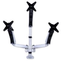 

Mount-It! MI-55116 Height Adjustable Triple Arm Articulating Computer Monitor Desk Mount with Clamp Base