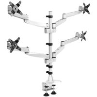 

Mount-It! MI-63156 Quad Arm Articulating Computer Monitor Desk Mount with Clamp Base