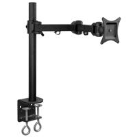 

Mount-It! MI-751 Single-Arm Articulating Computer Monitor Desk Mount for 13-27" Screens, 10-15" Height Adjustable, 22 lbs Capacity