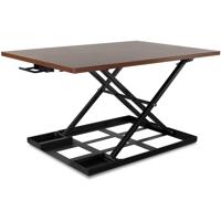 

Mount-It! Height Adjustable Ergonomic Sit-Stand Desk Converter with Gas Spring Arm, 20 lbs Capacity, Brown