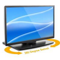 

Mount-It! Wood Turntable TV Stand for 32-50" Screens