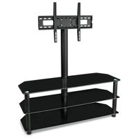 

Mount-It! Premium XL Entertainment Center Stand with Bracket and 3 Glass Shelves for 32-55" TVs