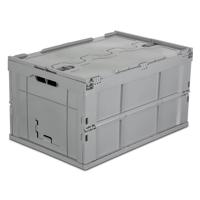 

Mount-It! Collapsible Plastic Storage Crate, 65L Capacity