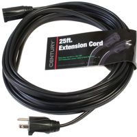 

Milspec 25' Heavy Duty 14/3 SPT-3 Low Profile Flat Extension Cord, Black