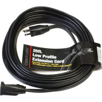

Milspec 25' Heavy Duty 12/3 SPT-3 Low Profile Flat Extension Cord, Black