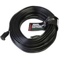 

Milspec 100' Heavy Duty 12/3 SPT-3 Low Profile Flat Extension Cord, Black