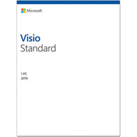 

Microsoft Visio Standard 2019 Software, 1-User License, Media-Less Product Key Code