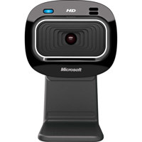 

Microsoft LifeCam HD-3000 Webcam for Business, CMOS Sensor, 1280 x 720p Resolution, USB 2.0, 30 fps Frame Rate