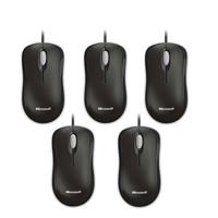 

Microsoft Optical USB Mouse, Black, 5-Pack