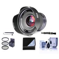 

Meike 12mm f/2.8 Lens for Canon EF-M, Black - Bundle With 72mm Filter Kit, Lens Wrap, Cleaning Kit, Capleash II, Lens Cleaner