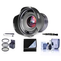 

Meike 12mm f/2.8 Lens for Fujifilm X, Black - Bundle With 72mm Filter Kit, Lens Wrap, Cleaning Kit, Capleash II, Lens Cleaner