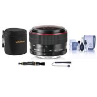 

Meike 6.5mm f/2.0 Lens for Sony E Mount - Black - Bundle With Lens Case, Capleash II, Lens Cleaner, Cleaning Kit