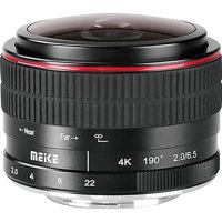 

Meike 6.5mm f/2.0 Circular Fisheye Lens for Micro-Four Thirds (M4/3), Black