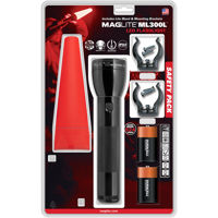 

MagLite ML300L 3rd Generation 2-Cell D LED Flashlight Safety Pack, Blister Packaging, Black