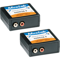 

Muxlab Stereo Hi-Fi Balun with Color Coded RCA Female Plugs, 2 Pack