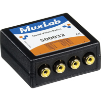

Muxlab Quad Video Balun with 4x RCA Connectors