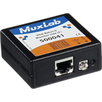 

Muxlab VGA Balun II, HD15 Female HD Receptacle, Monitor Side