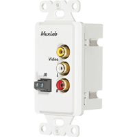 

Muxlab Stereo AV/IR Pass-Thru Wall Balun, United States