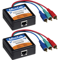

Muxlab Component Video/Digital Audio Balun, Male, 2 Pack