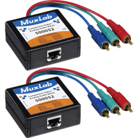 

Muxlab Component Video/Analog Audio Balun, Male, 2 Pack