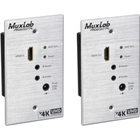

Muxlab HDMI UHD-4K Wall-Plate Extender Kit with HDBT Lite