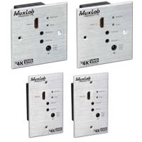 

Muxlab HDMI UHD-4K Wall-Plate Extender Kit with HDBT Lite, United Kingdom