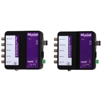 

Muxlab 6G-SDI Extender Over Fiber Optic Kit with Return Channel, OM4 Multi-Mode, 1300'/400m