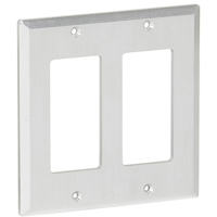 

Muxlab Brushed Aluminum Decora 2-Gang Front Plate for HDMI VGA/Audio over CAT5e/6 UHD-4K Wall-Plate Transmitter