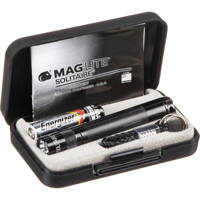 

MagLite Solitaire 1-Cell AAA Incandescent Flashlight with Presentation Box, 2 Lumens, Black