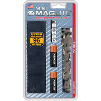 

MagLite M2A02H AA Mini Incandescent Flashlight and Holster Combo Pack, 14 Lumen, Camouflage
