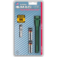 

MagLite Mini Maglite 2-Cell AA Incandescent Flashlight, 14 Lumens, Dark Green