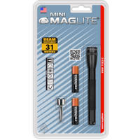 

MagLite Mini 2-Cell AAA Incandescent Flashlight with Clip, Black