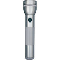 

MagLite S2D096 White Star Incandescent Flashlight with 2 D Alkaline Batteries, Pewter