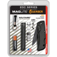 

MagLite Solitaire AAA LED Flashlight with Gerber US1 Folding Knife Kit, 47 Lumens