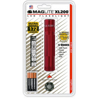 

MagLite XL200-S3036 LED Flashlight with 3 AAA Battery, Red