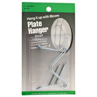 

Moore #18 Plate Hangers Zinc Plated Medium, Holds 5" to 8"