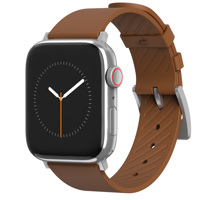 

Moment Thin Leather Strap for Apple Watch 38/40/41mm, Antique Cognac