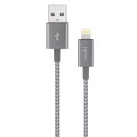 

Moshi Integra 3.9' USB-A Durable Braided Charge/Sync Cable with Lightning Connector for iPhone, iPad Pro, iPad mini and iPad touch, Titanium Gray
