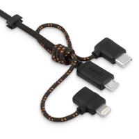 

Moshi 3.3' 3-in-1 Universal Charging Cable, Metro Black