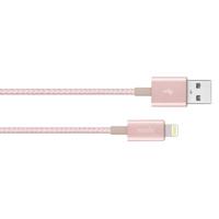 

Moshi 3.9' Integra USB-A Charge/Sync Cable with Lightning Connector for iPhone, iPad and iPod, Golden Rose