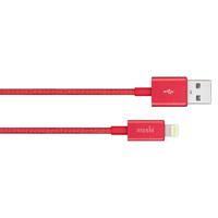 

Moshi 3.9' Integra USB-A Charge/Sync Cable with Lightning Connector for iPhone, iPad and iPod, Crimson Red