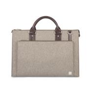 

Moshi Urbana Slim Laptop Briefcase with Shoulder Strap, Sandstone Beige